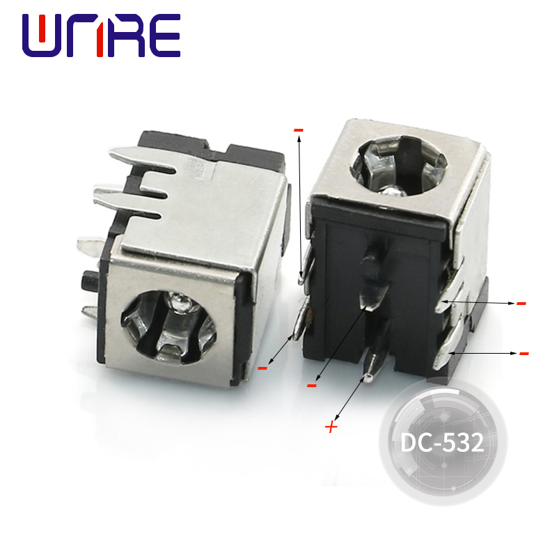 China Dc-532 DC power socket Black copper Supplier, Suppliers