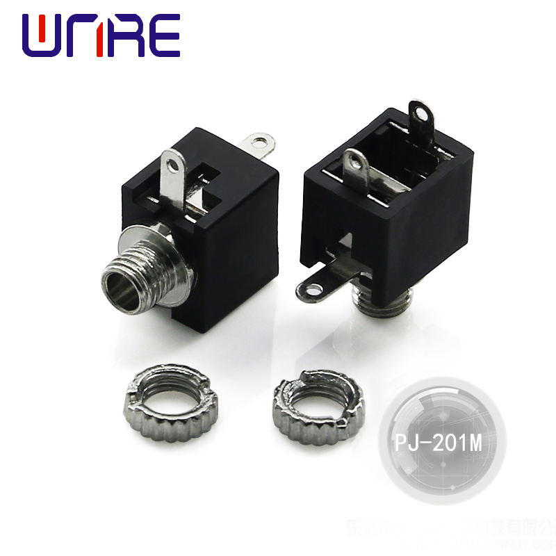 China PJ-201M earphone jack plug 2.5mm female earphone jack black Factory, Company
