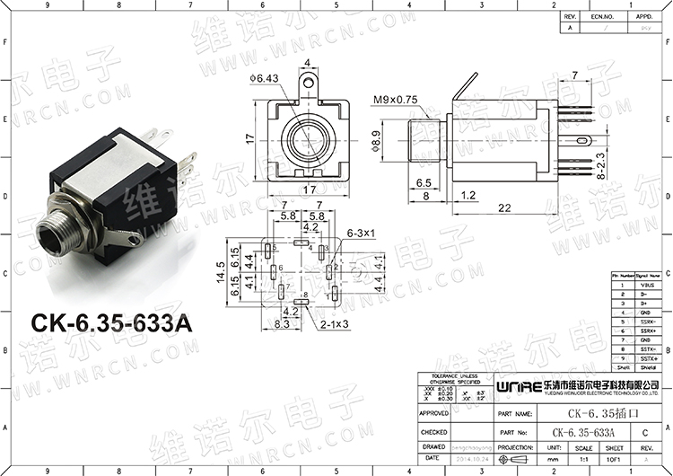 CK-6.35-633A Detail View