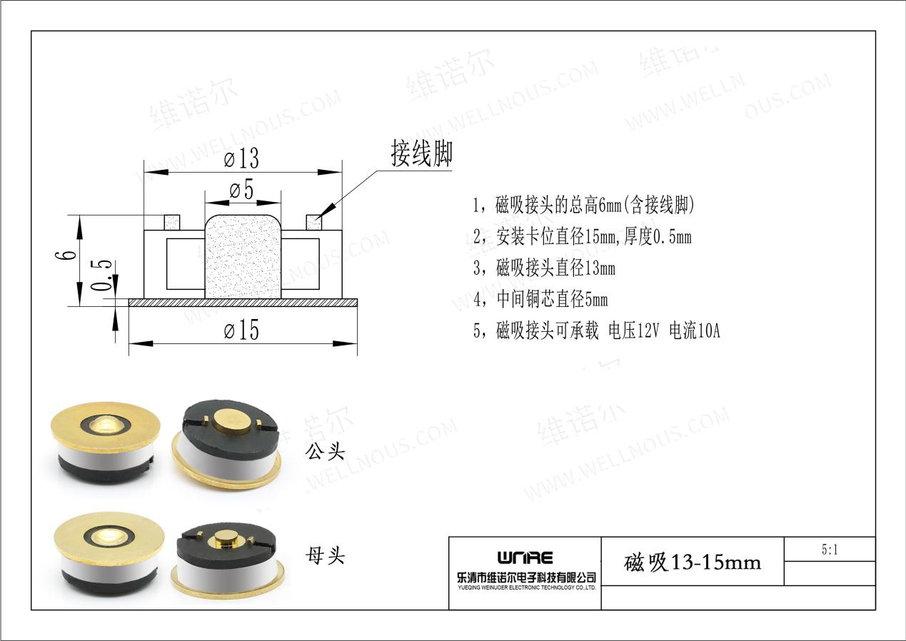 Magnetic connector details