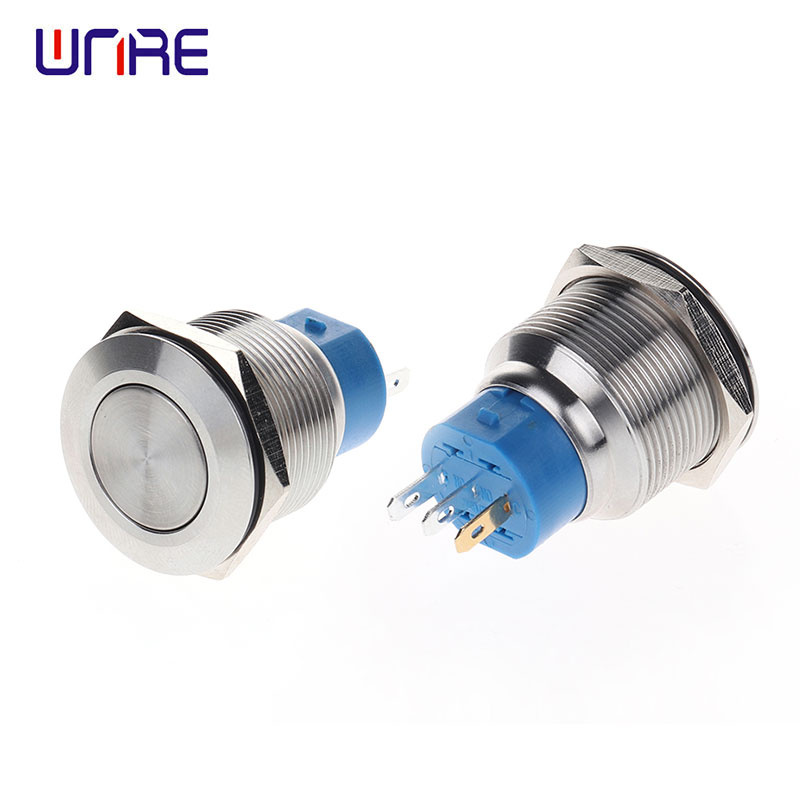 China 22F flat head normally closed normally open self-locking reset without lamp Supplier, Factories