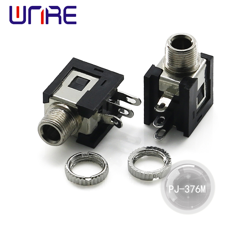 China pj-376M Headphone Socket Audio Device, High quality, 3 pin, threaded Suppliers, Companies