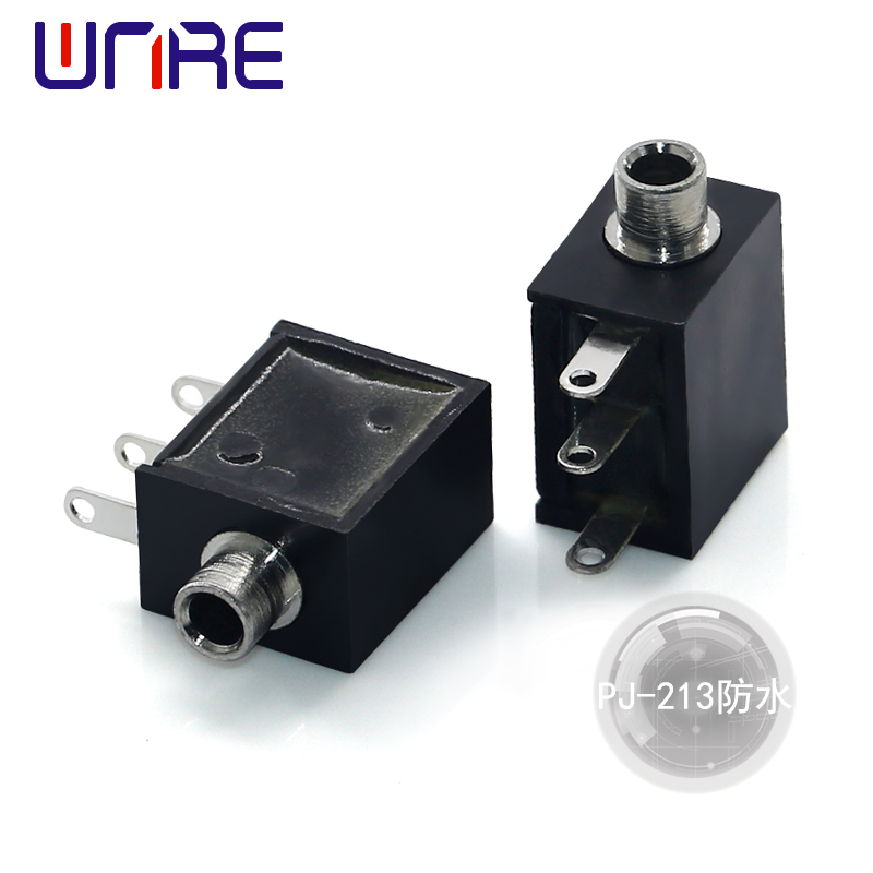 China PJ-213 Waterproof, 3-pin, Black, Headphone socket Supplier, Suppliers