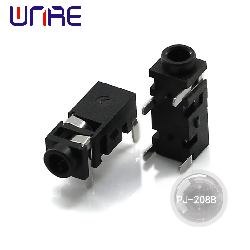 OEM PJ-208B Audio Jack Connector Audio Headphone Headphone Connector Adapter 4 pin Manufacturers, Supplier