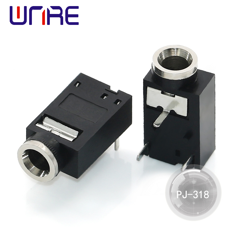 China PJ-318 Headphone Socket with Audio and Video Connector Black Factory, Company