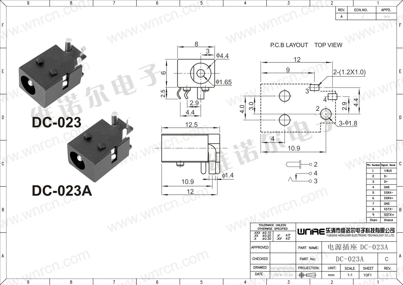 DC-023A Socket View 1