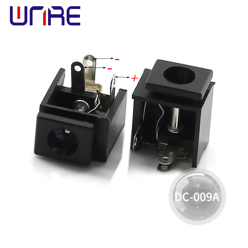 OEM Dc-009a DC power socket female BLACK Manufacturer, Factory