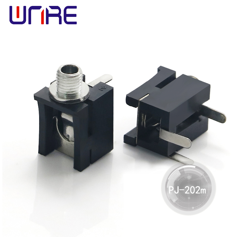China PJ-202m Headphone jack Audio Jack Metal Head 3 pins Manufacturers, Companies