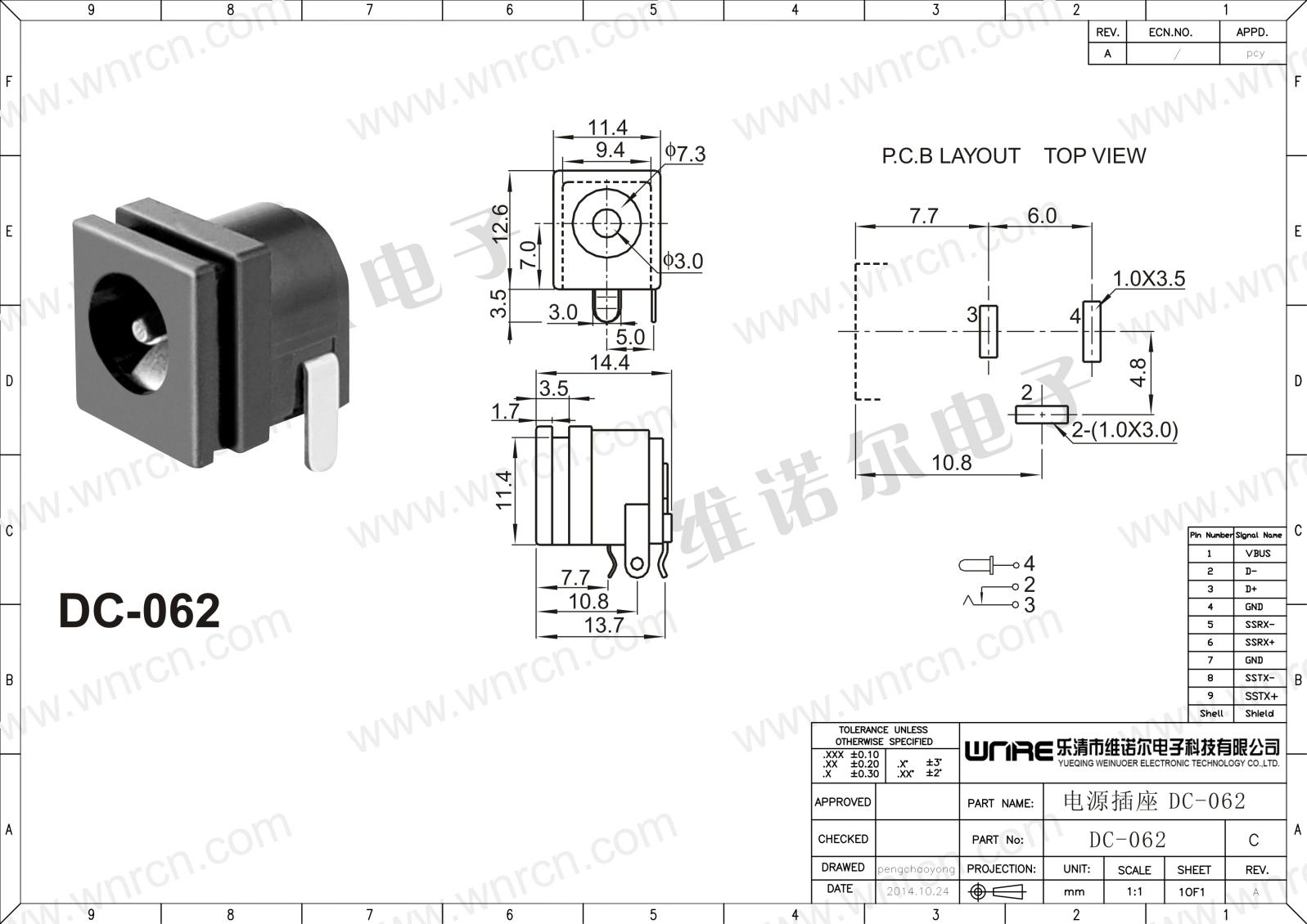 DC-062 Power Socket Product View