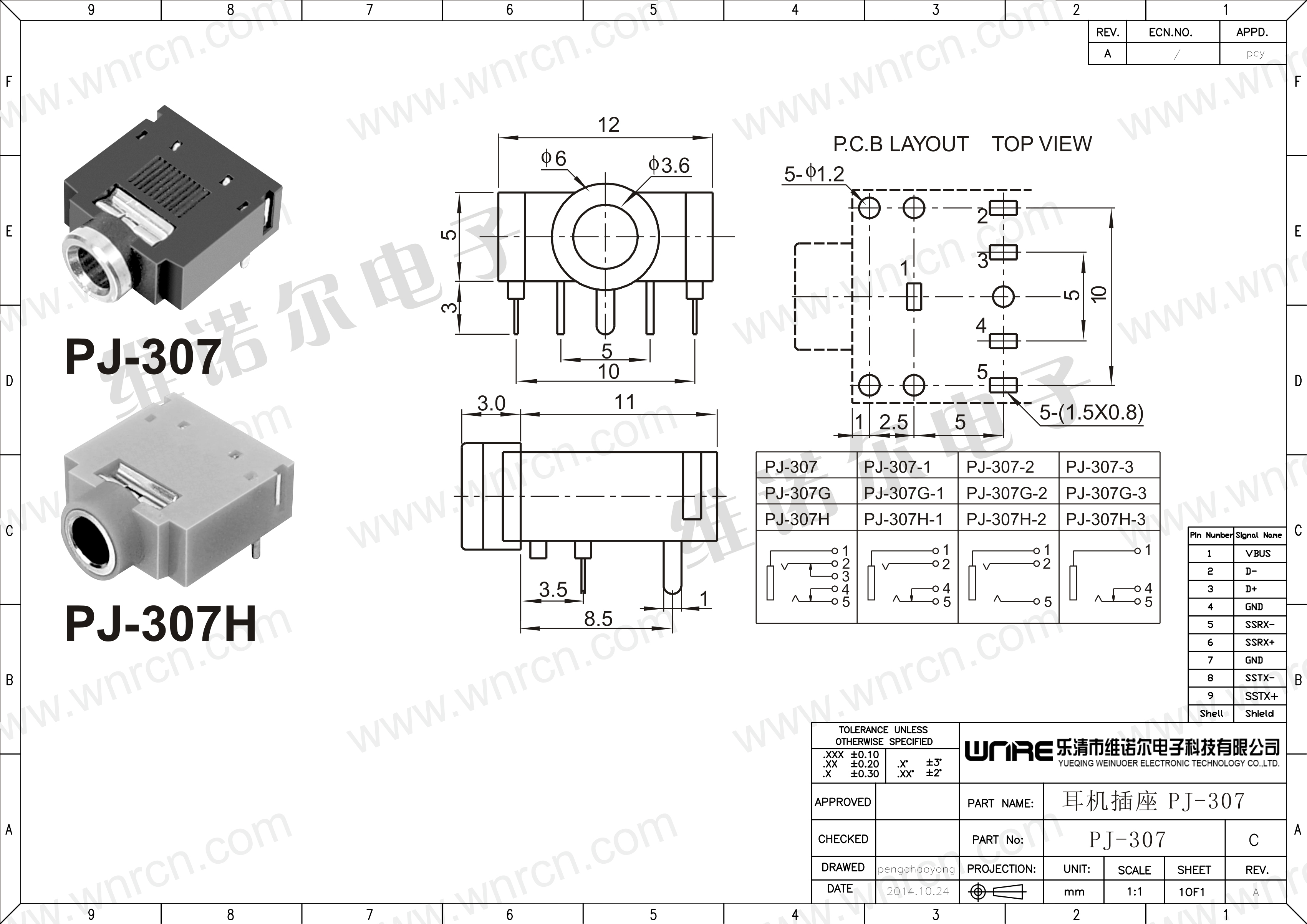 PJ-307 Technical Detail
