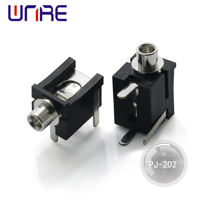 OEM Headphone jack PJ-202 Audio jack Metal head Manufacturer, Supplier