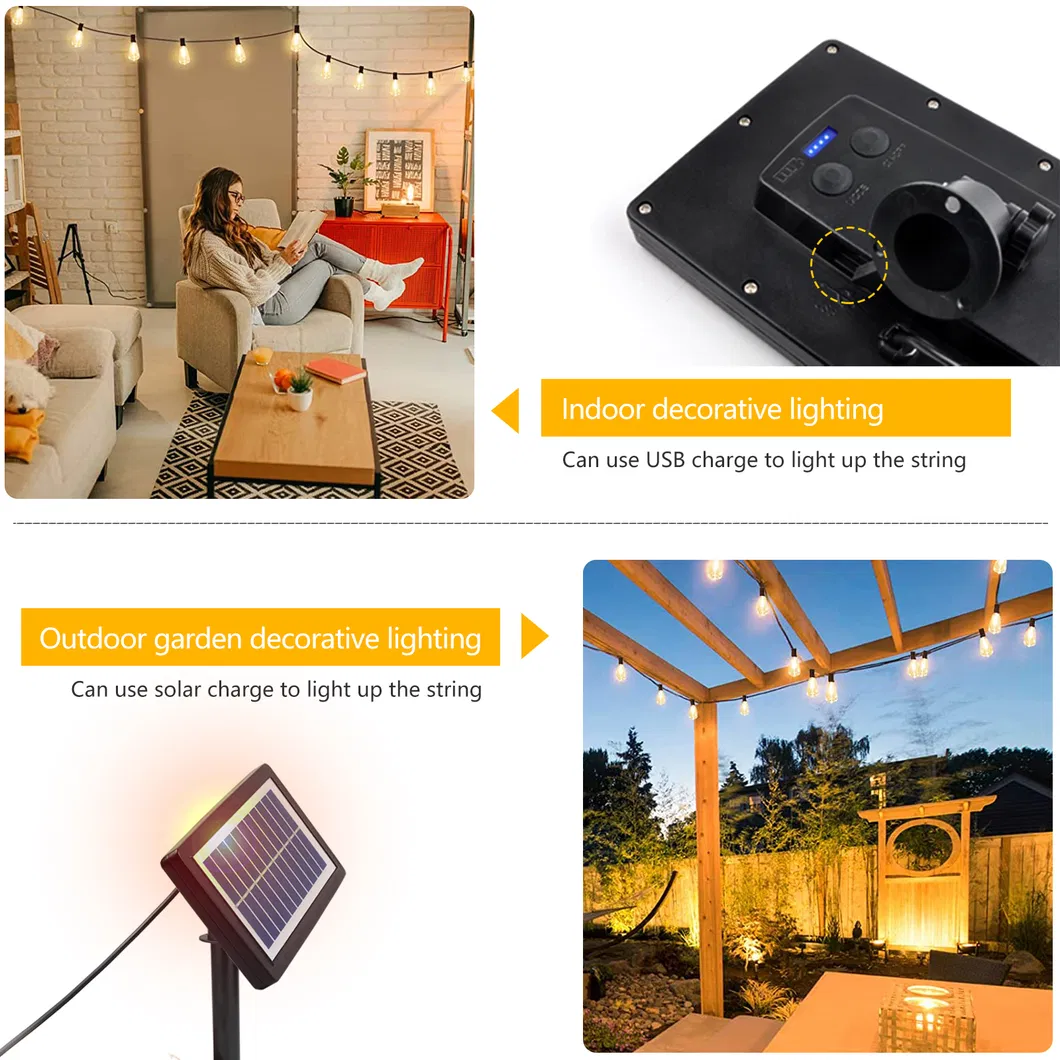 Solar Christmas Curtain Lights Outdoor 2