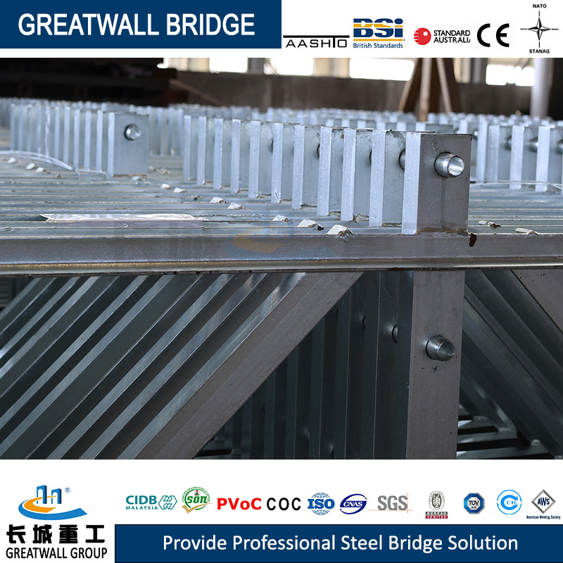 Convenient Transport Metal Bridge and Fast Erection Hl-93 Steel Bridge
