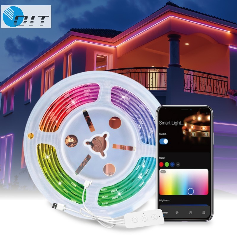 Colorful Music Sync LED Strip Lights Remote Control