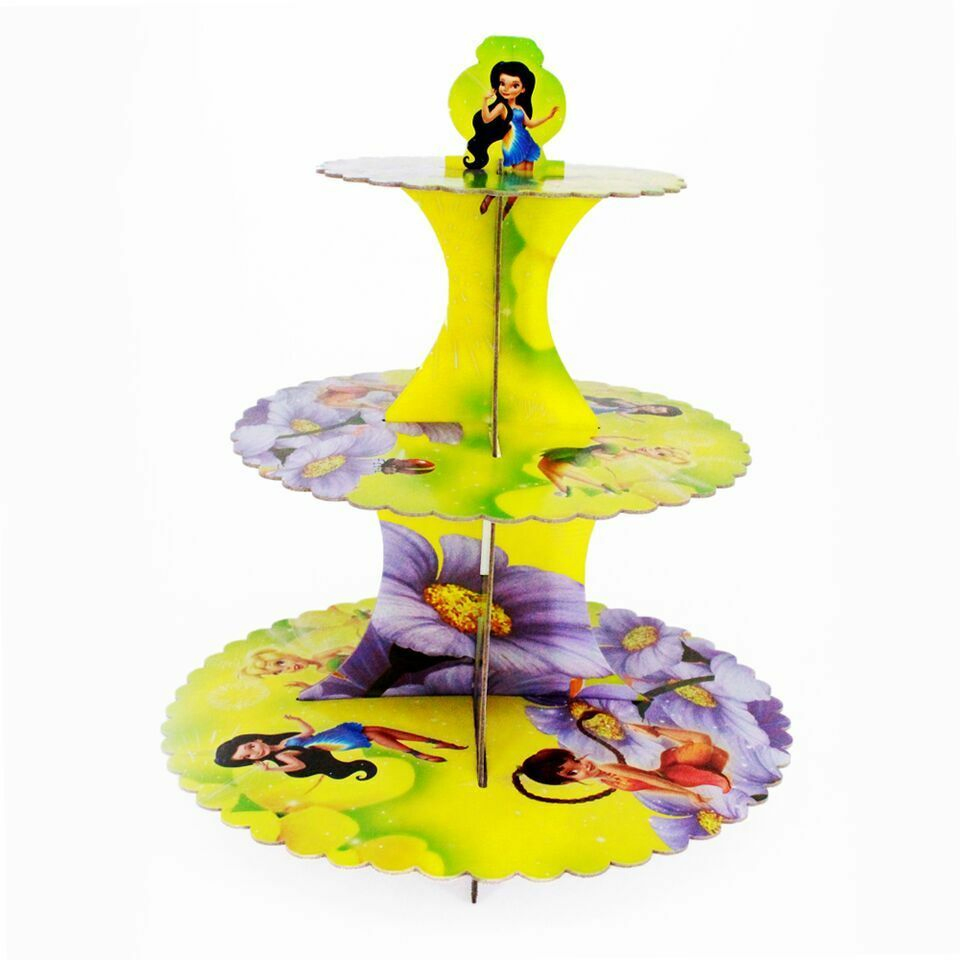 Cupcake Display Stand Party Tray Festival Happy Birthday Celebration Cardboard