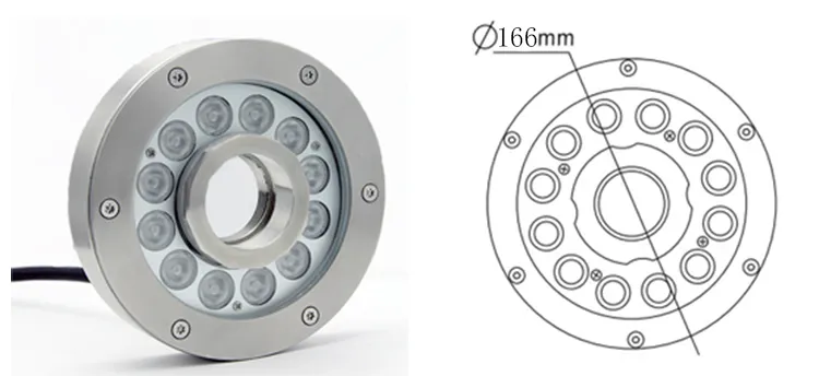 Underwater LED Fountain Light Details