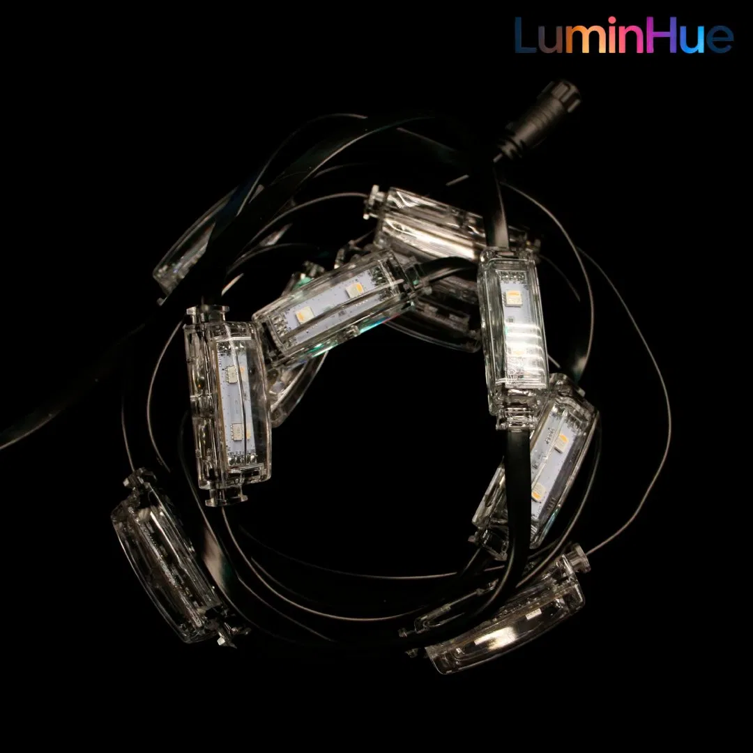 P50h Pebble String Lights (LuminHue Series) 60m Long-Distance Commercial Plaza Decor