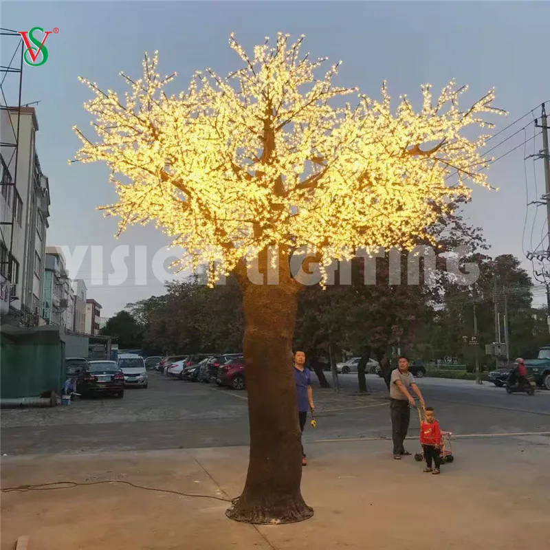 Illuminated Cherry Blossom Tree View 2