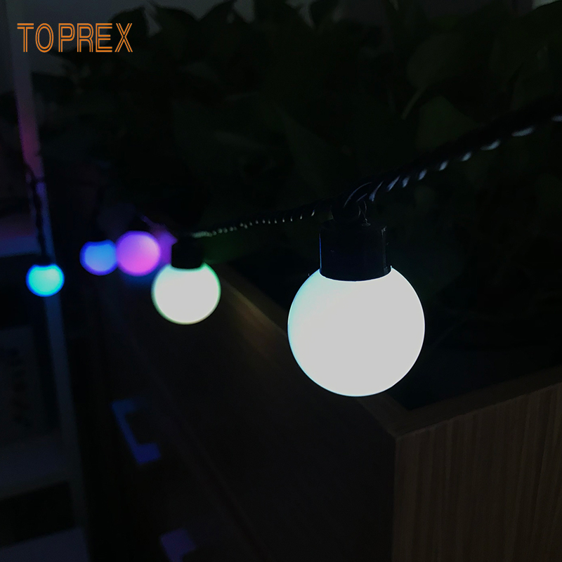 Toprex Customizable 10m Multiple Colors LED Ball for Bedroom Curtain Christmas Light