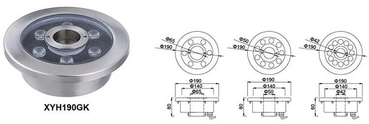 Underwater LED Fountain Light Specification