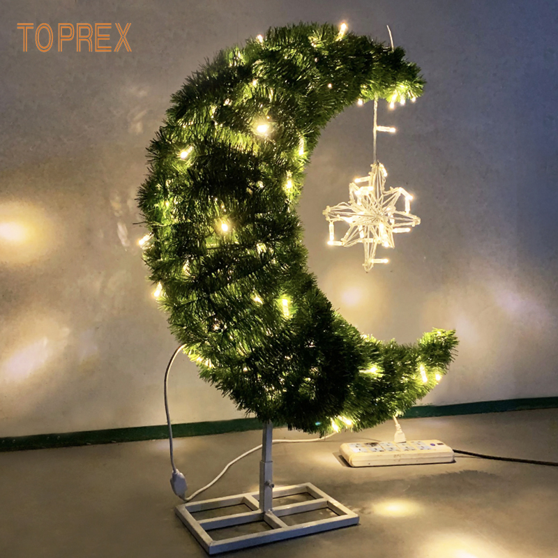 Outdoor LED Festival Decoration Lighting Diwali Eid Mubarak Holiday Ramadan Tree Moon Lights