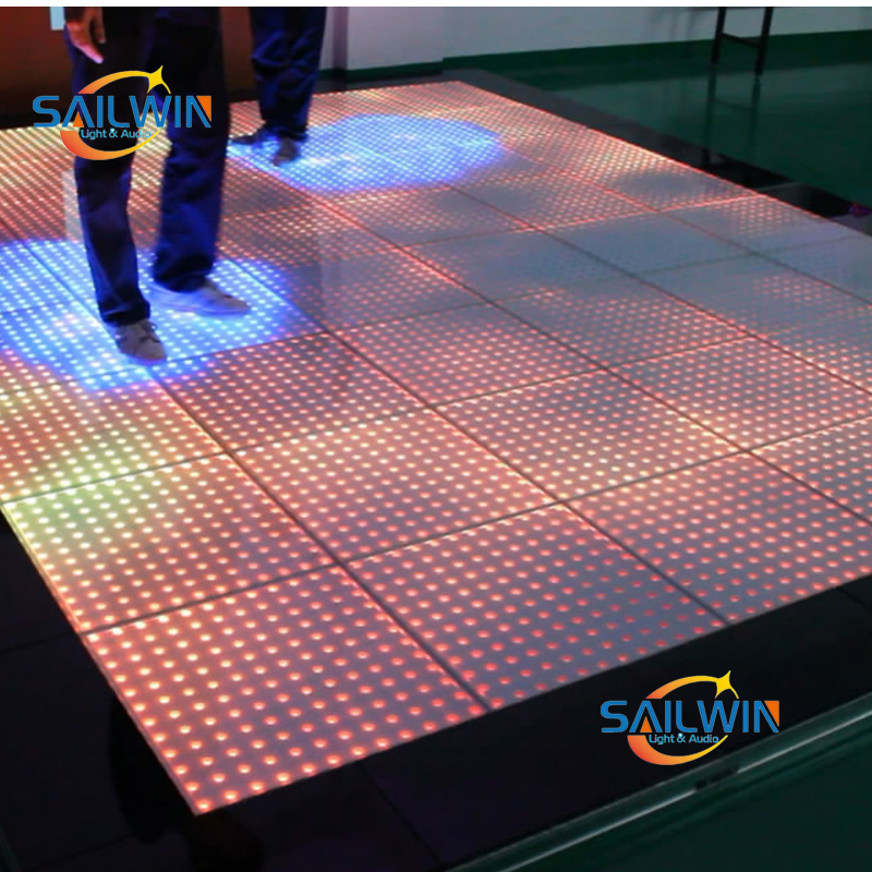 Interactive Digital Video LED Dance Floor Pixel 64 Stage Light