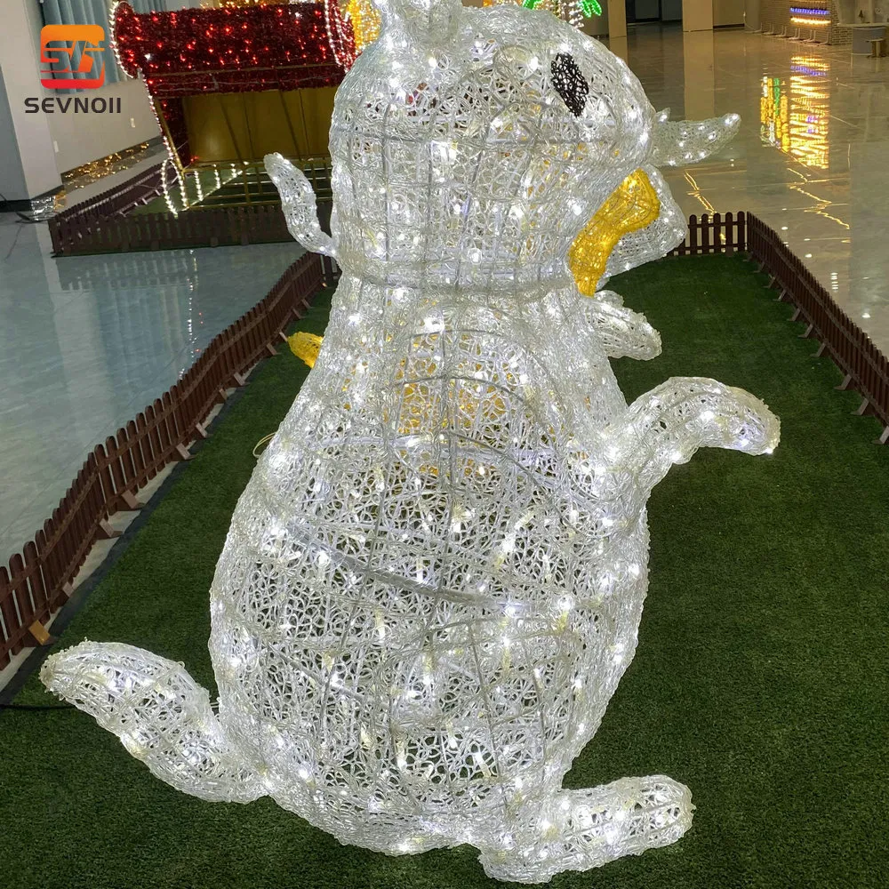 Wholesale Custom IP65 Rabbit Motif LED Lights Weather-Resistant Garden Decor for Easter