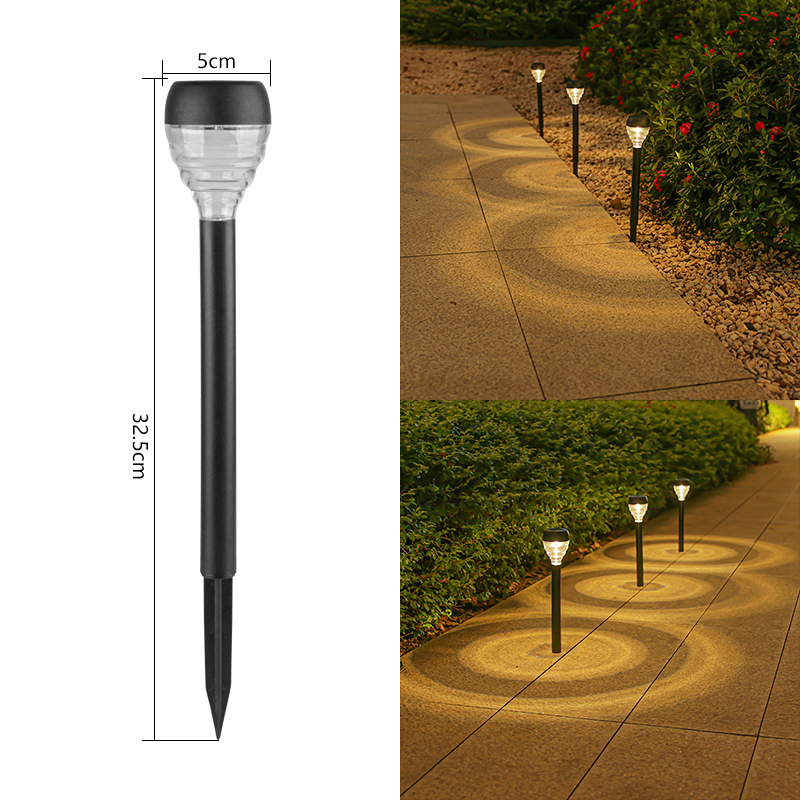 Solar Garden Lawn Lights for Outdoor Decoration, Waterproof Landscape Lighting with Ground Stake for Yard, Garden and Grass 32.5*5cm