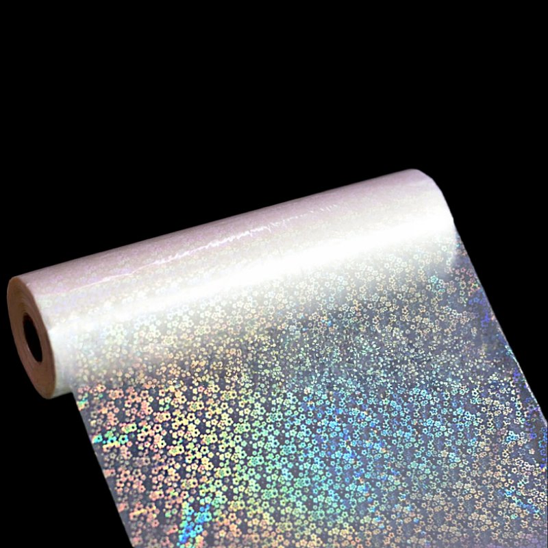 Custom BOPP Flower Thermal Lamination Film Transparent Holographic Laminated Film