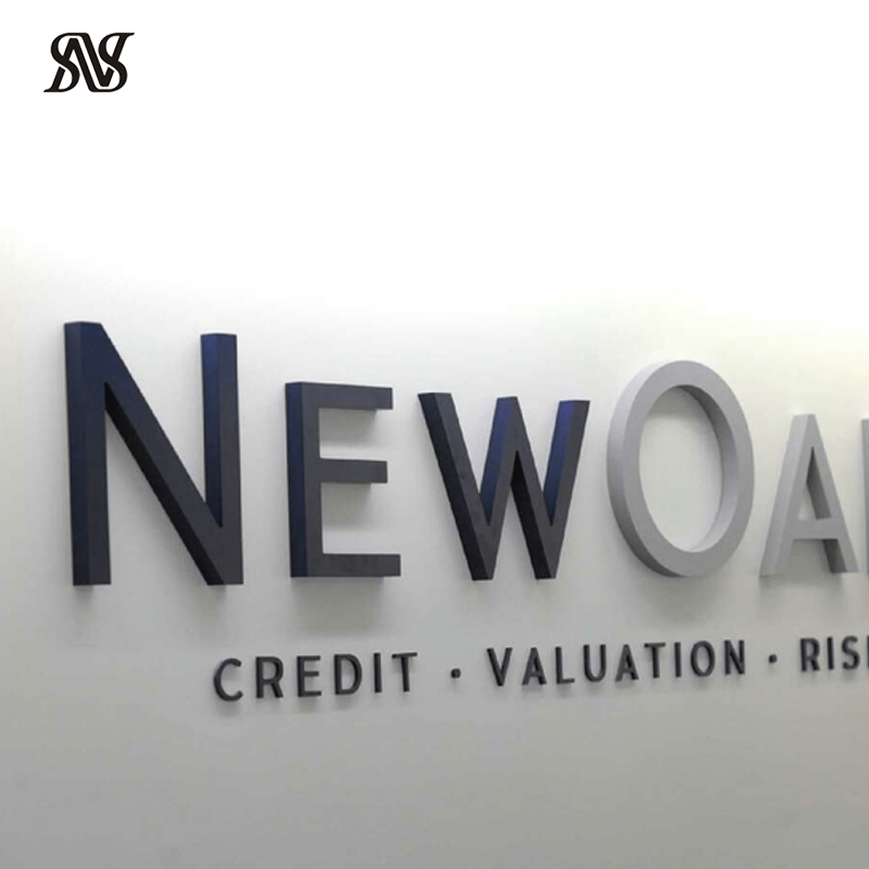 Personalized Company Sign Wall Mounted Stainless Branding 3D Metal Letters Any Font