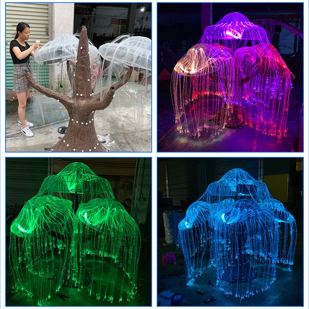 3D Fiber Optic LED Tree