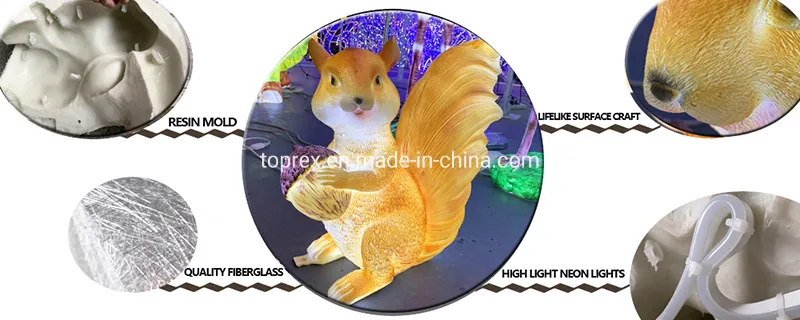 3D Squirrel Motif Lights 1