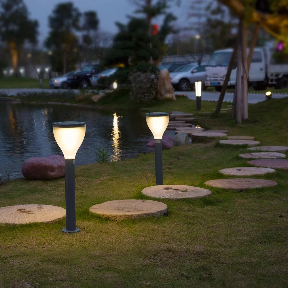Black Cover Outdoor Garden Decorative Park Street Stainless Steel Solar Powered Products LED Solar Decoration Lights