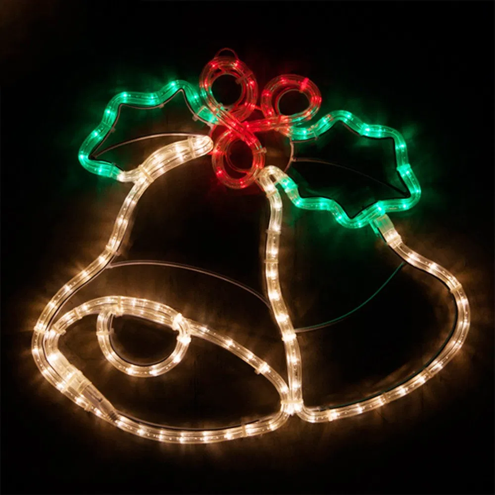 Outdoor Decorative Lights Easter Christmas Street Decoration Waterproof LED Santa Claus Pattern 2D Motif Light