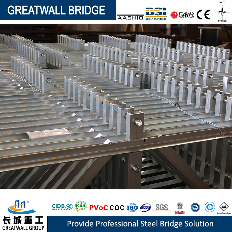 Convenient Transport Metal Bridge and Fast Erection Hl-93 Steel Bridge