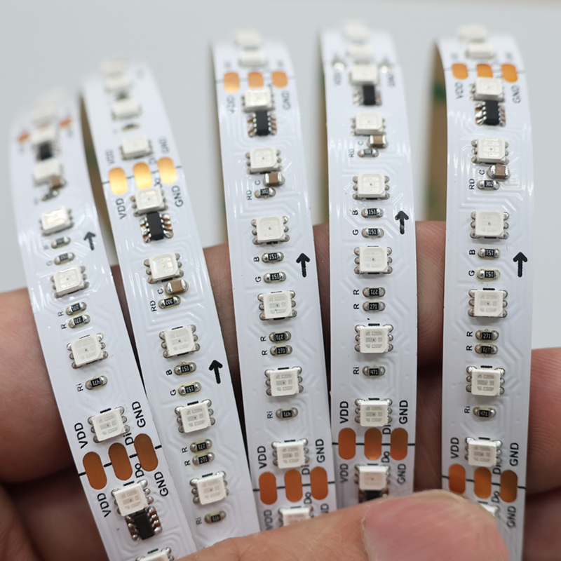 OEM ODM WS2811 RGBIC Pixel RGB Strip Light 24V Addressable SMD 2835 Flexible LED Strips 120 LEDs/m for Music Sync Smart Home, Theme Park