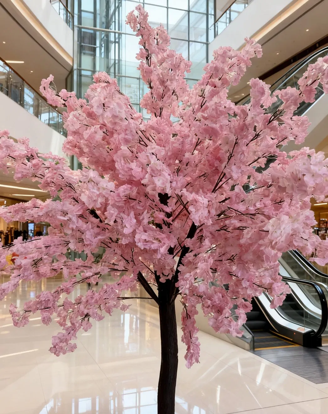 Artificial Cherry Blossom Tree Pink Silk Flower Tree for Indoor Outdoor Event Decoration
