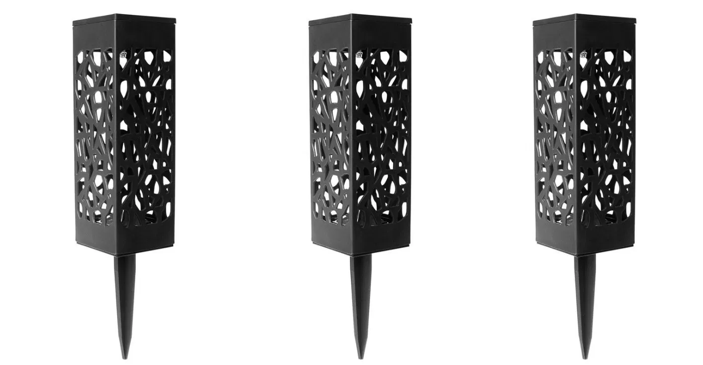 Outdoor Yard Decorative Flame Waterproof Solar Lawn Garden Lights Solar Powered Waterproof Garden Lantern with Sensor