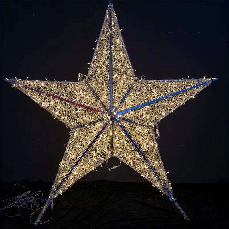 Eid Motif Decoration Light LED 3D Ramadan Lighted Star Moon