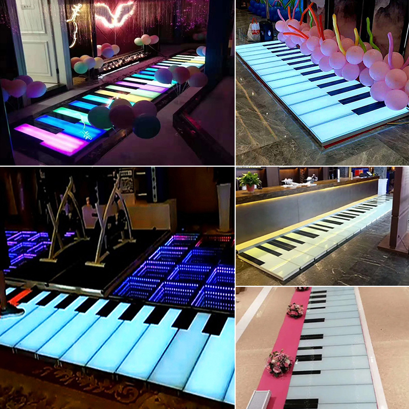 IP65 Indoor Tile Paint Base LED Piano Interactive Dance Floor Light