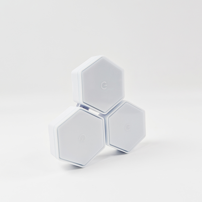 Touch-Sensitive DIY Modular Assembled RGB Wall Panels Room Decor Hexagon LED Lights