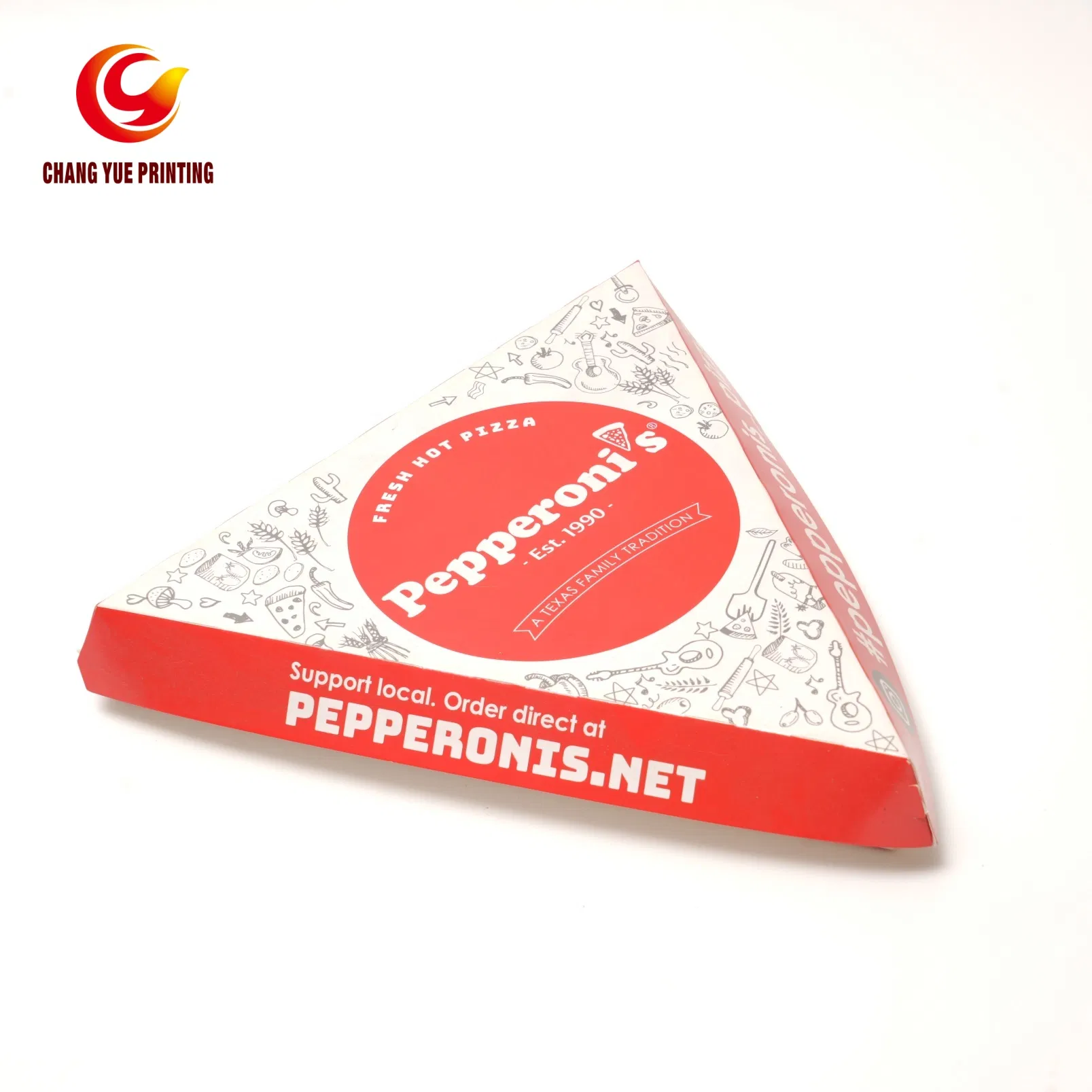 Triangular Pizza Box Detail