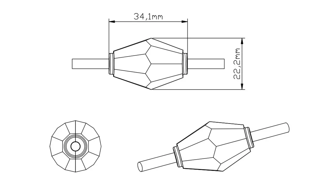 Detailed Rhombic Diamond Lamp