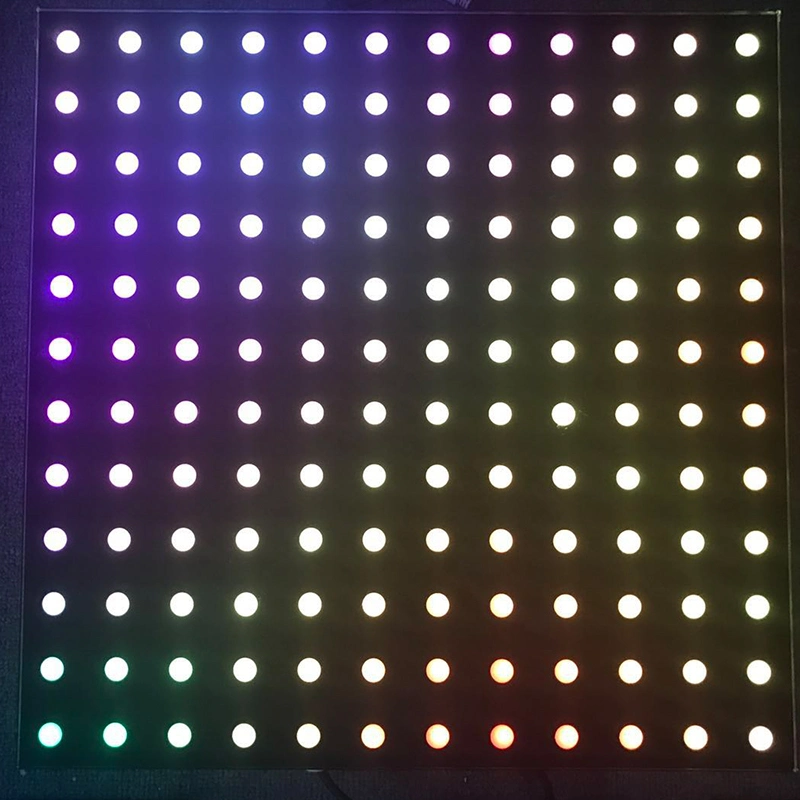 Interactive Digital Video LED Dance Floor Pixel 64 Stage Light