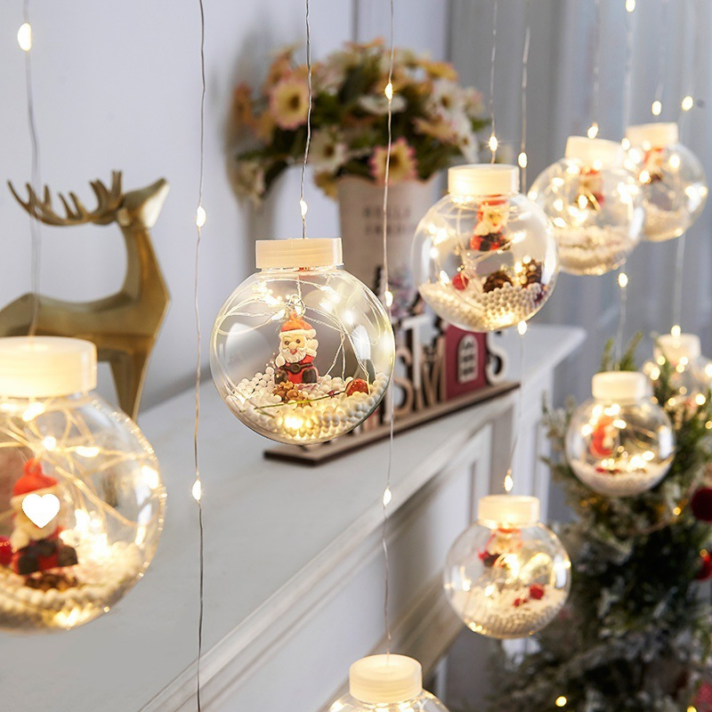 Decorative Solar-Powered PVC Christmas Lights Lasting 6-12 Hours