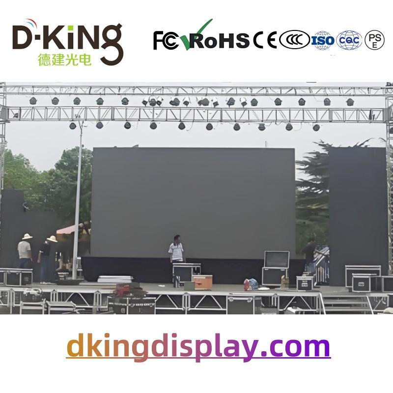 Music Festival HD LED Video Wall Outdoor P4.81 LED Screen Display Waterproof 500*1000mm Cabinet