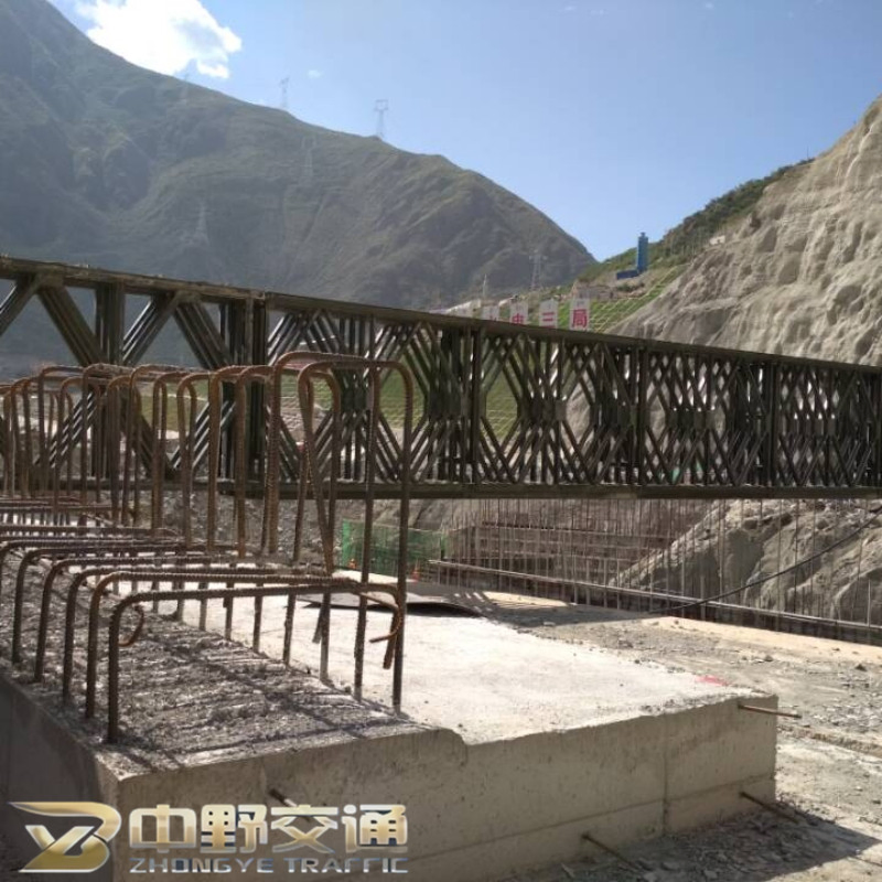 Cost-Effective Heavy Load Bailey Steel Structure Weather Resistant Prefabricated Bridge with Protective Coating for Durability River Crossing