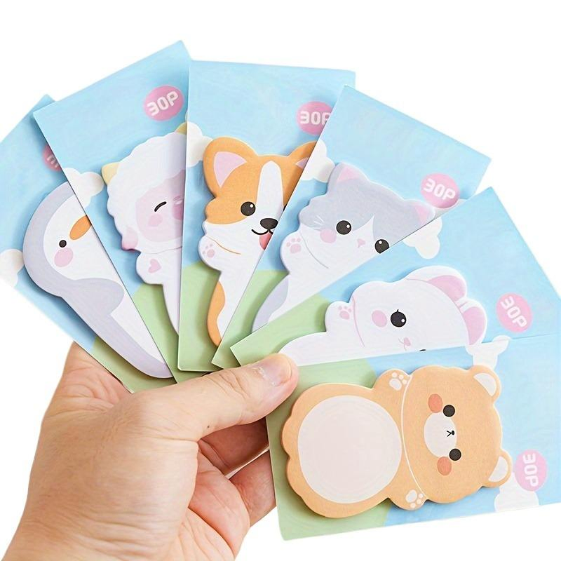 Hot-Selling Custom Cute Cartoon Animal Shaped Self-Adhesive Sticky Notes