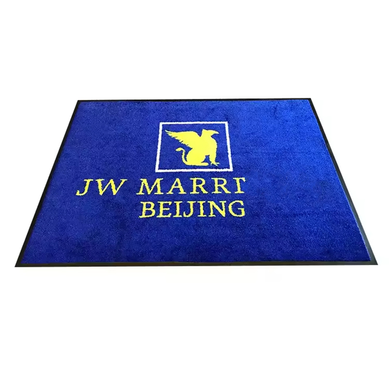 Sublimation Navidad Custom Rubber Mat Custom 3D Printed Logo Floor Mat Designer Doormat Outdoor Carpet