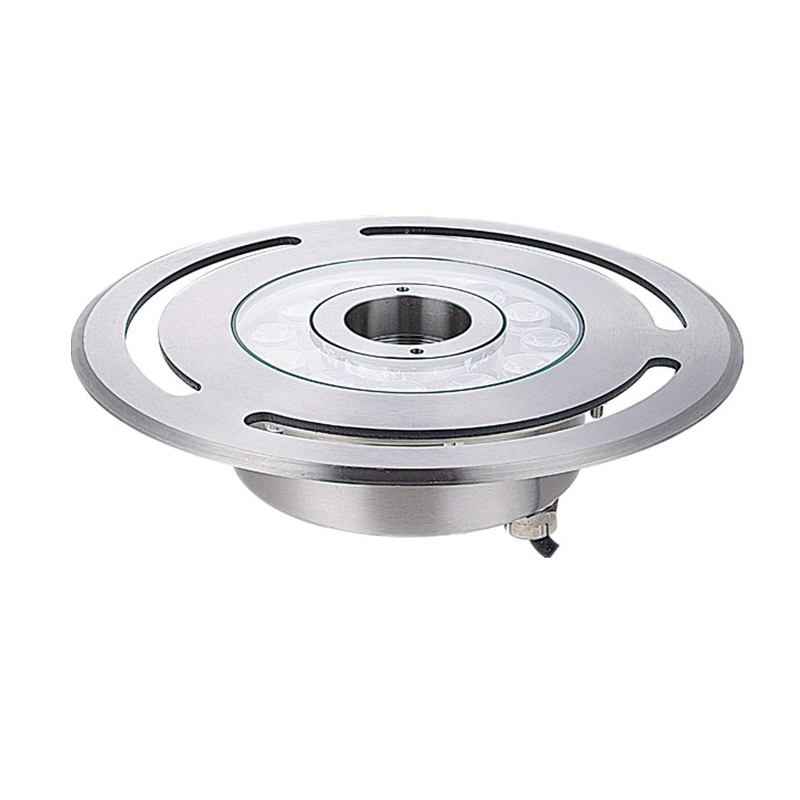 Stainless Steel Outdoor Nozzles Motif Submersible IP68 12V 24V RGB RGBW DMX Pool LED Underwater Fountain Ring Lights